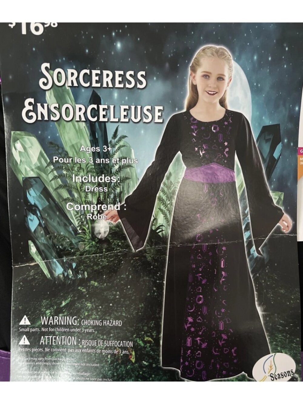 Seasons Girl's Sorceress Halloween Costume